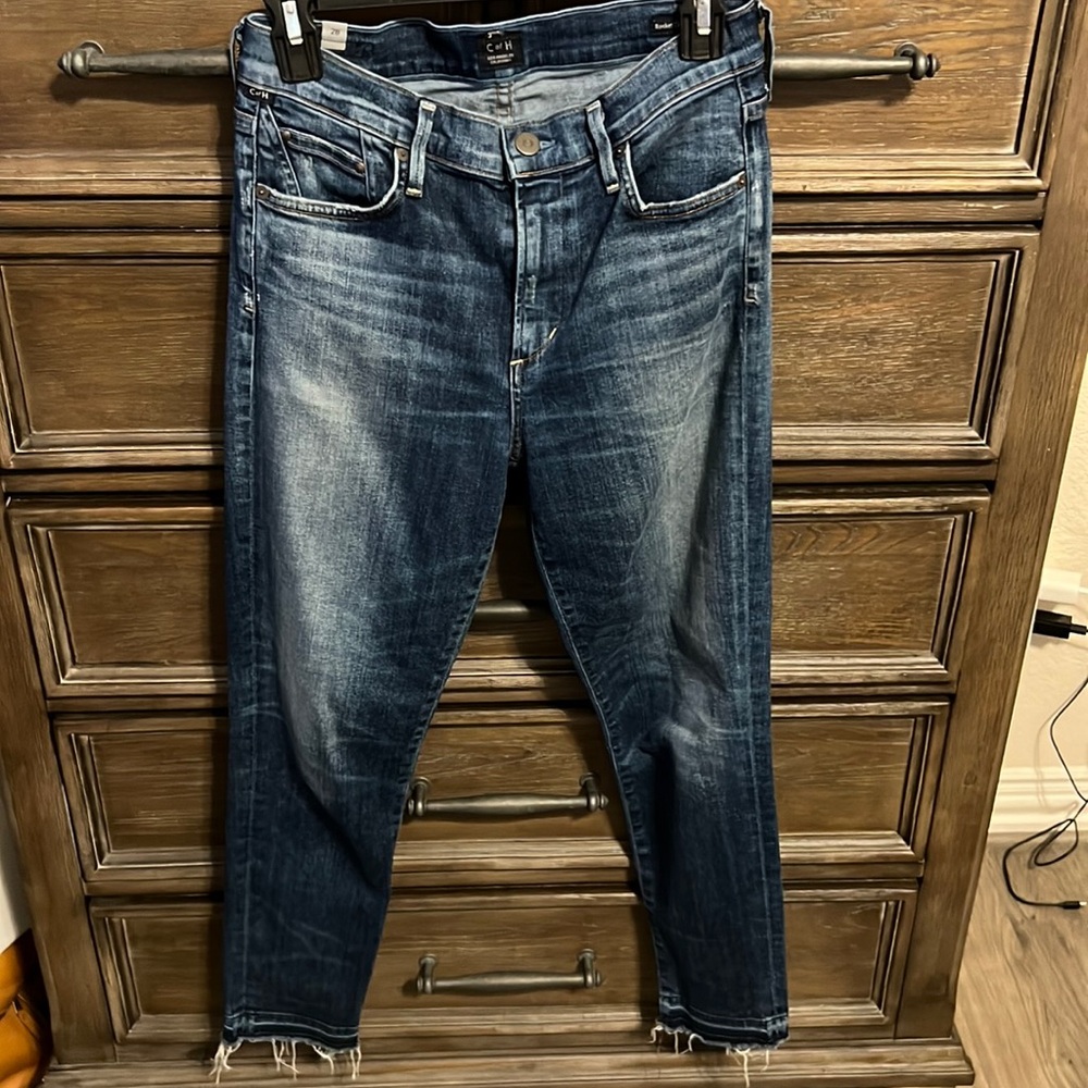 Citizens of Humanity dark wash, stretchy skinny jean